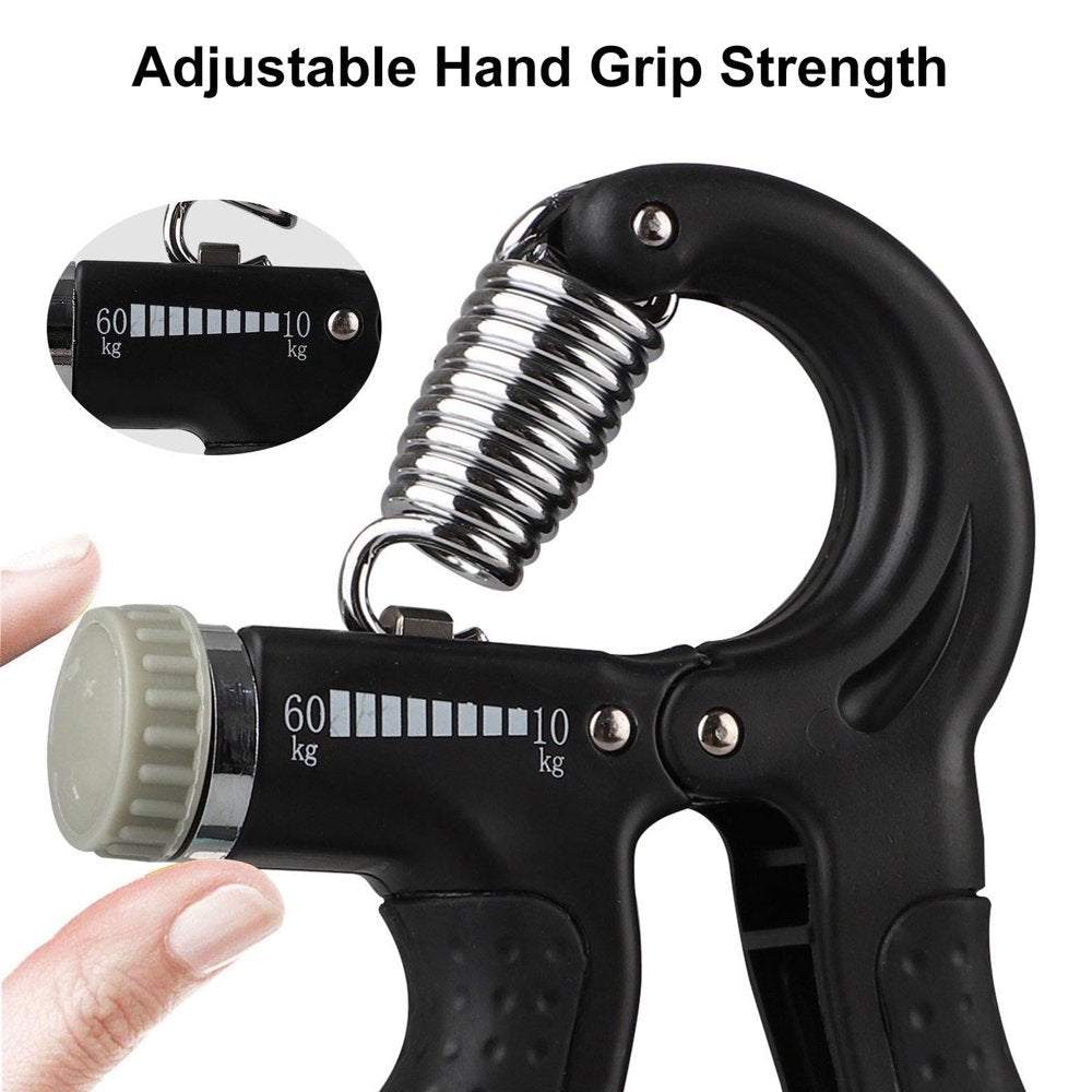 2/1Pcs Hand Grip Strengthener, Adjustable Resistance 22-132Lbs (10- 60Kg), Hand Grip Exerciser, Strengthen Grip, Hand Squeezer, Forearm Grip, Hand Exercise, Gripper, Finger Strengthener